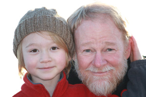 Photograph of the author and his son